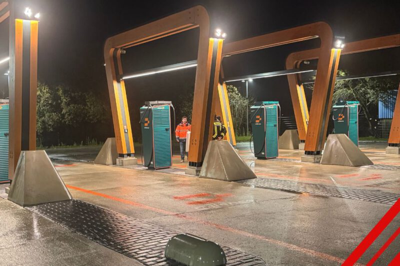 Betriebsbegehung eLKW Ladepark Fa. Milence