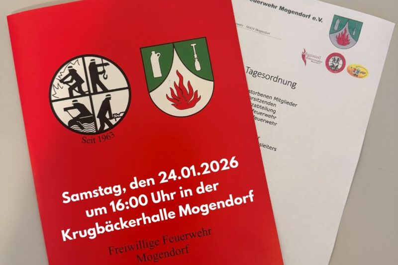 Einladung zur Jahreshauptversammlung des Förderervereins der Freiwilligen Feuerwehr Mogendorf e.V.