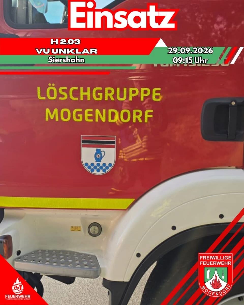 🚨 🗓 29.09.2026 ⏰ 09:15Uhr 📈 51/2026 🚨 📟„ H 2.03 VU unklar " 🌍…